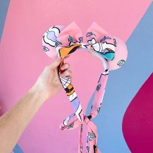 New York Couture Disney Vtg Aladdin Princess Jasmine Mouse Ears Bonnet Headband